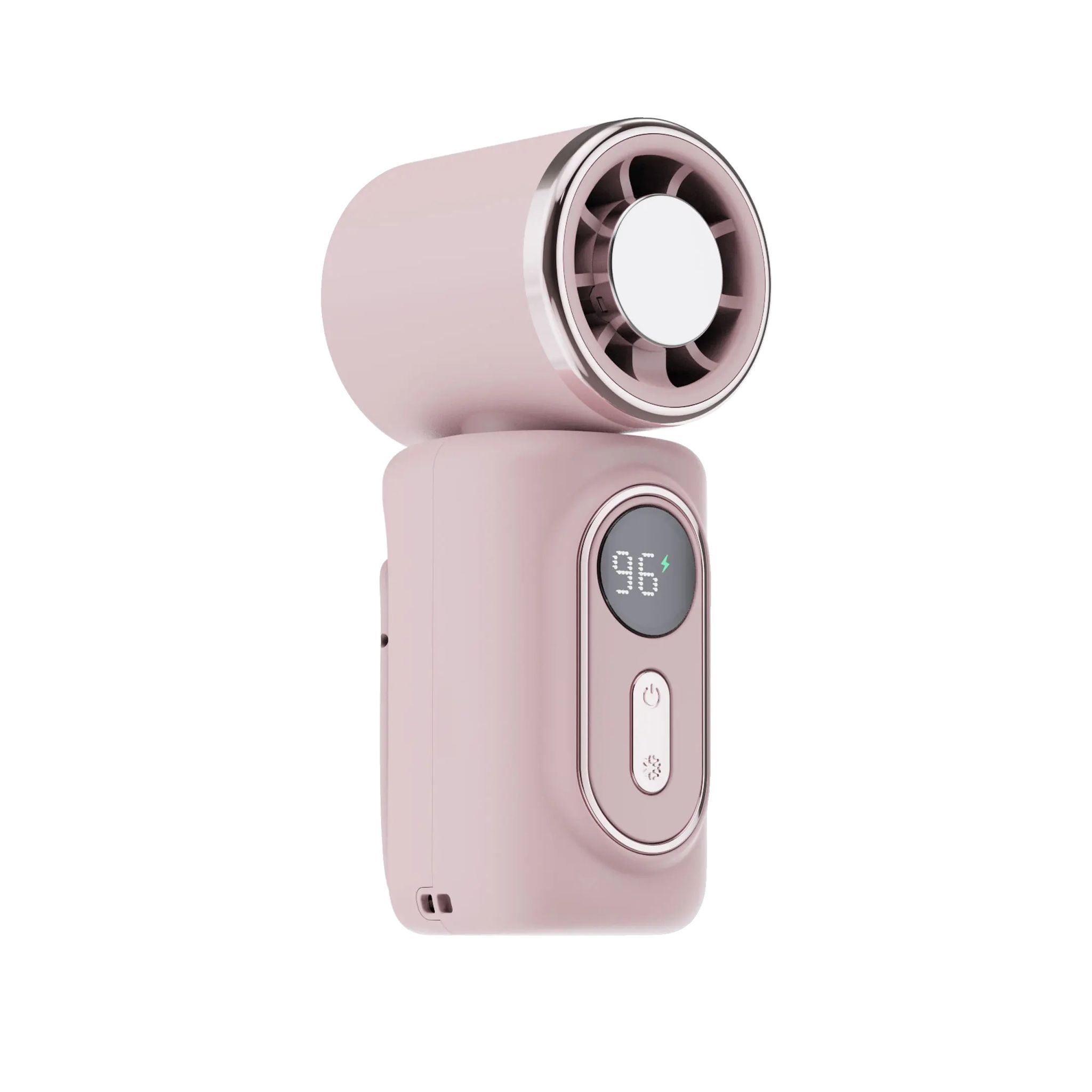 Persönlicher Kühlventilator, Kompaktes Design, Freihändige Regenschirmkompatibilität, Rosa