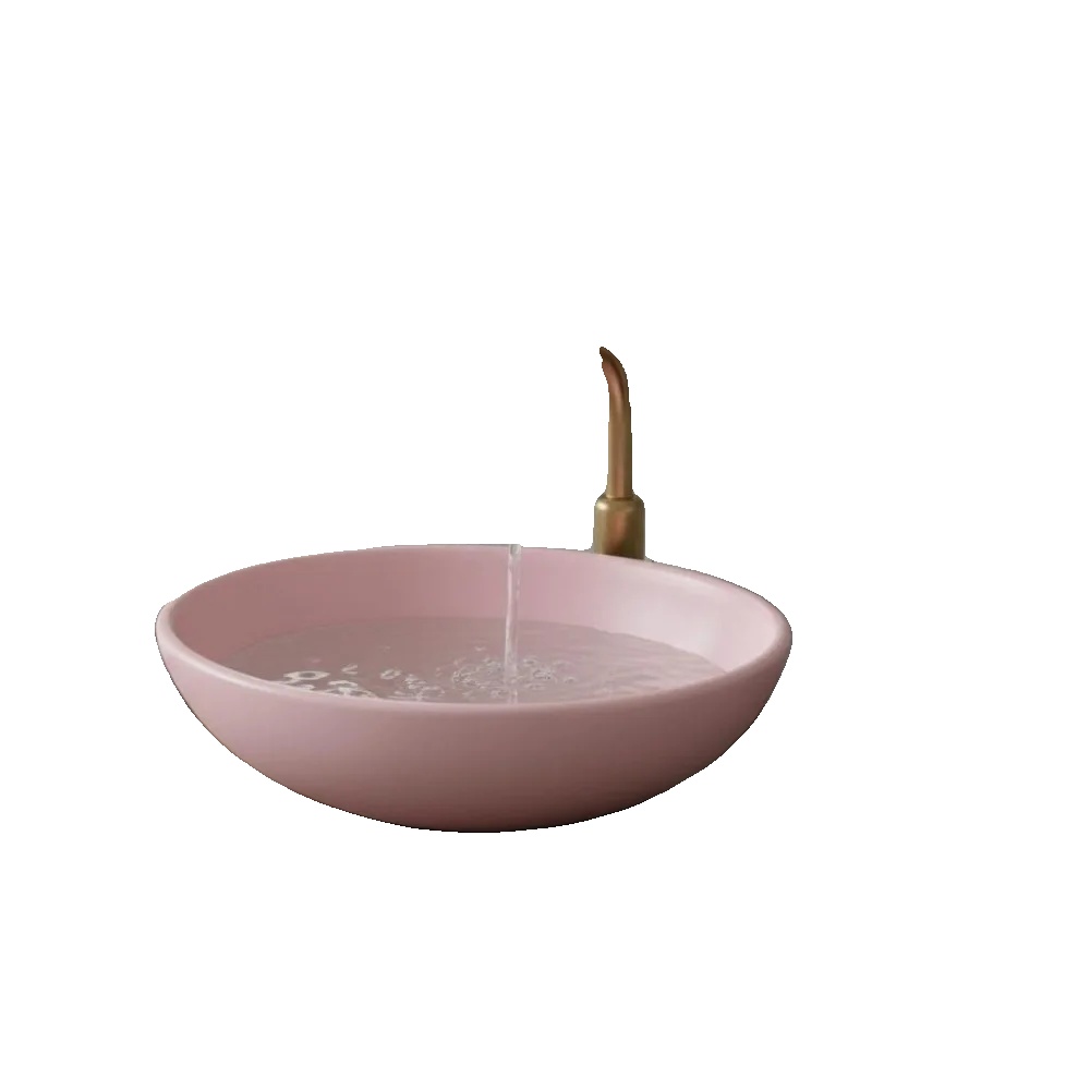Waschbecken, Keramisches Material, 40 Cm X 33 Cm Abmessungen, Badezimmerarbeitsplattenkompatibilität, Moderner Designstil, Matte