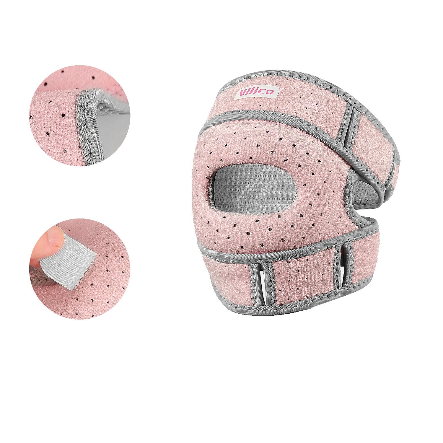 Kniebandage, Verstellbare Unterstützung, Leichtes Design, Ab169-pink