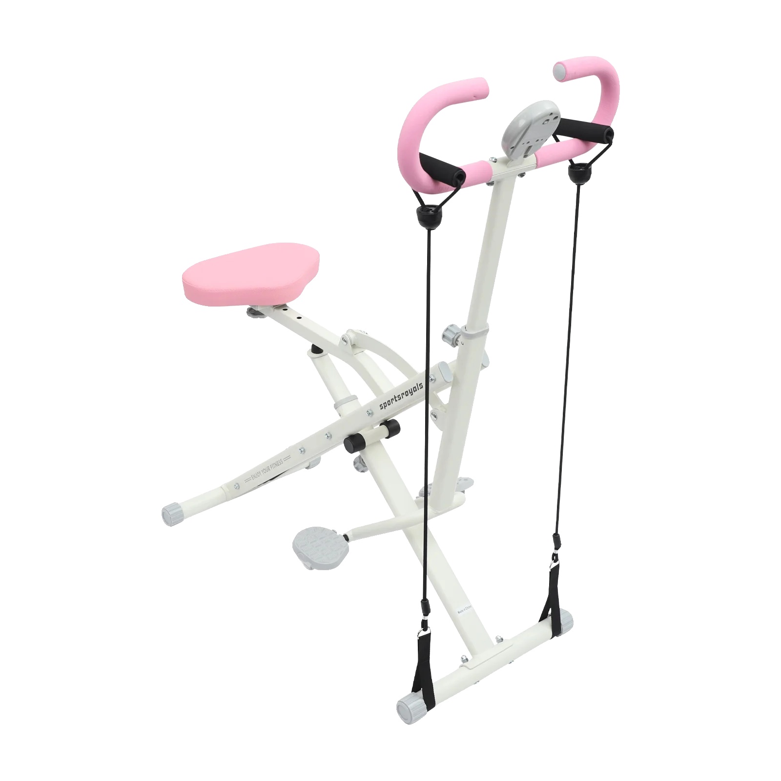 Squat Assist Trainer, Faltbares Design, Einstellbarer Widerstand, Rosa