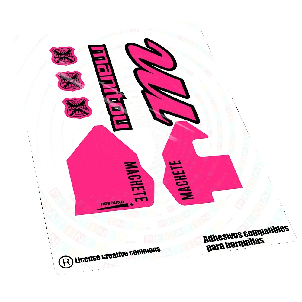 Aufkleber, Hochwertiges Vinyl, Wetterfest, Pink Fluor