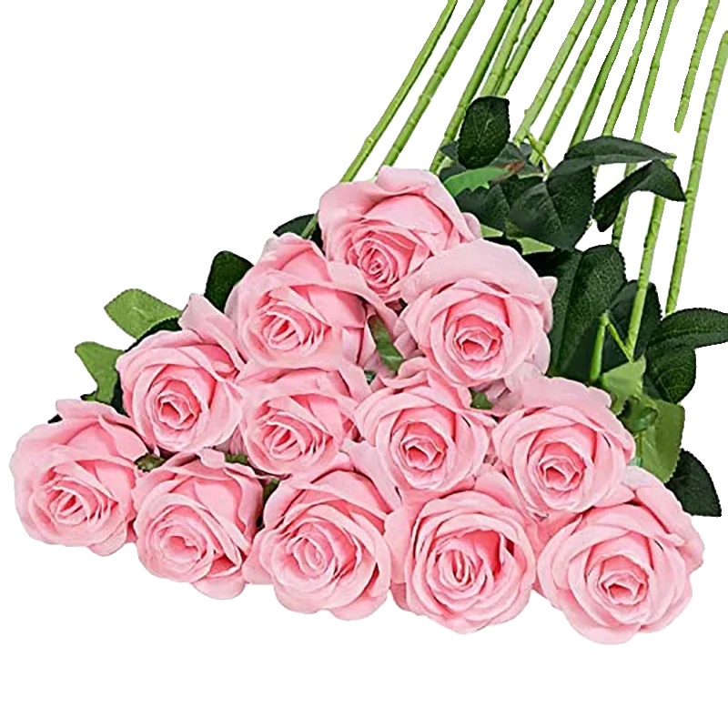 Künstlicher Rosenstrauß, Elegantes Blumendesign, Vielseitig Für Veranstaltungen, Rosa