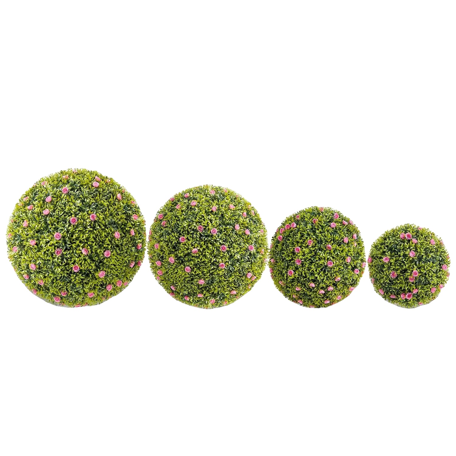 Künstliche Blumenbälle, Langlebiges Pe-material, Einfach Aufzuhängen, Rosa, 52cm-a