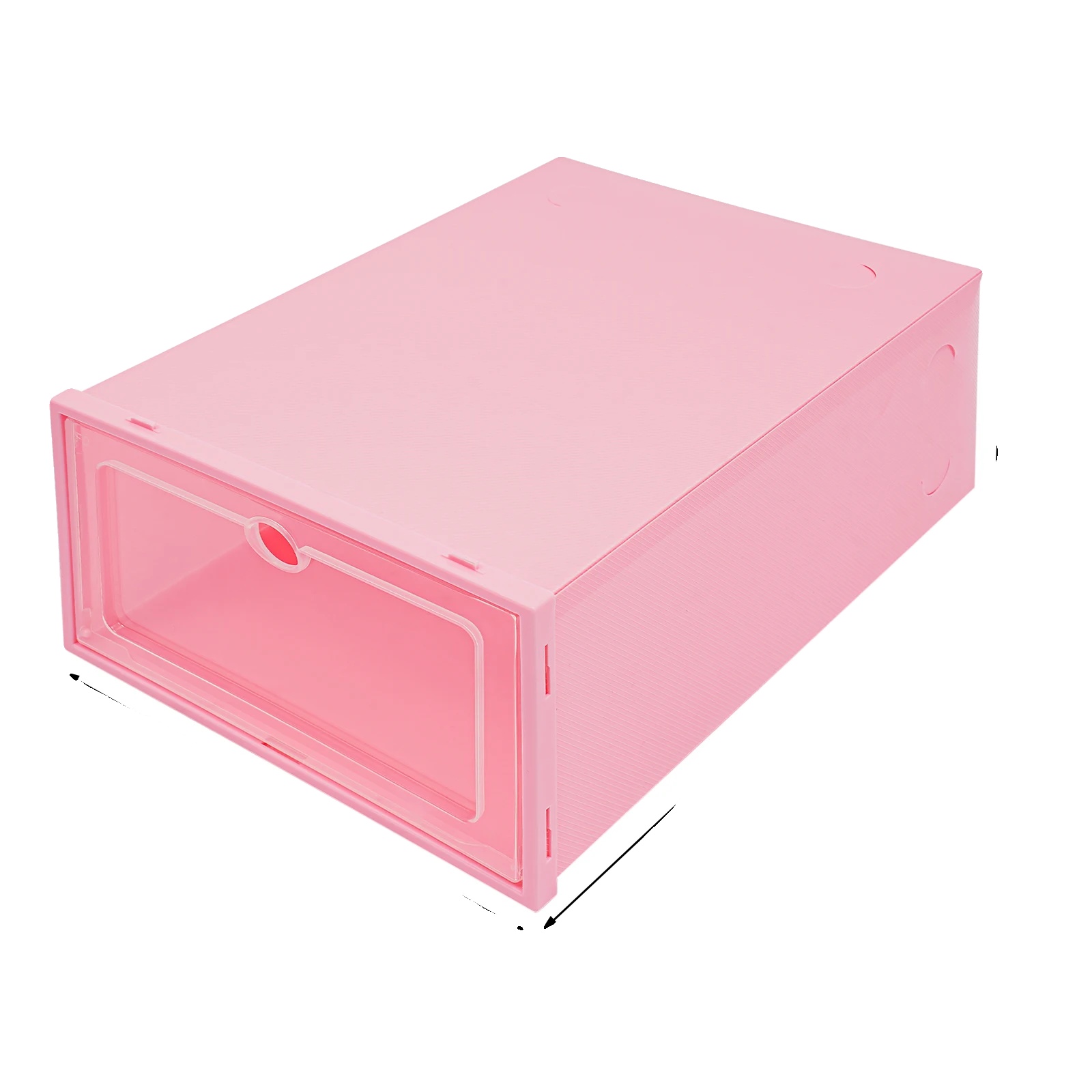 Schuhorganizer, Stapelbar, Staubdicht, Rosa