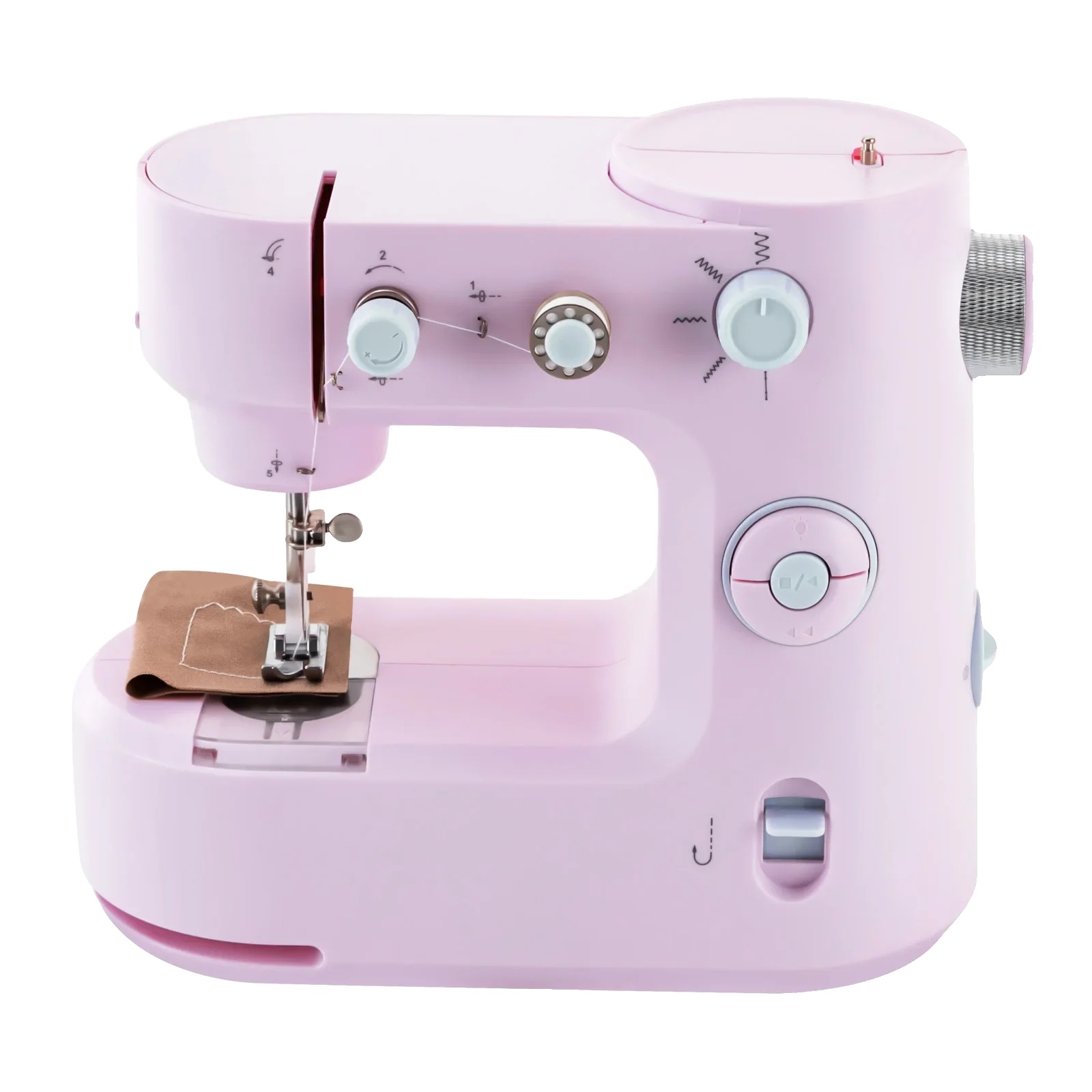Nähmaschine, Tragbar, Mit Zwei Geschwindigkeiten, Led-lichtfunktion, Rosa