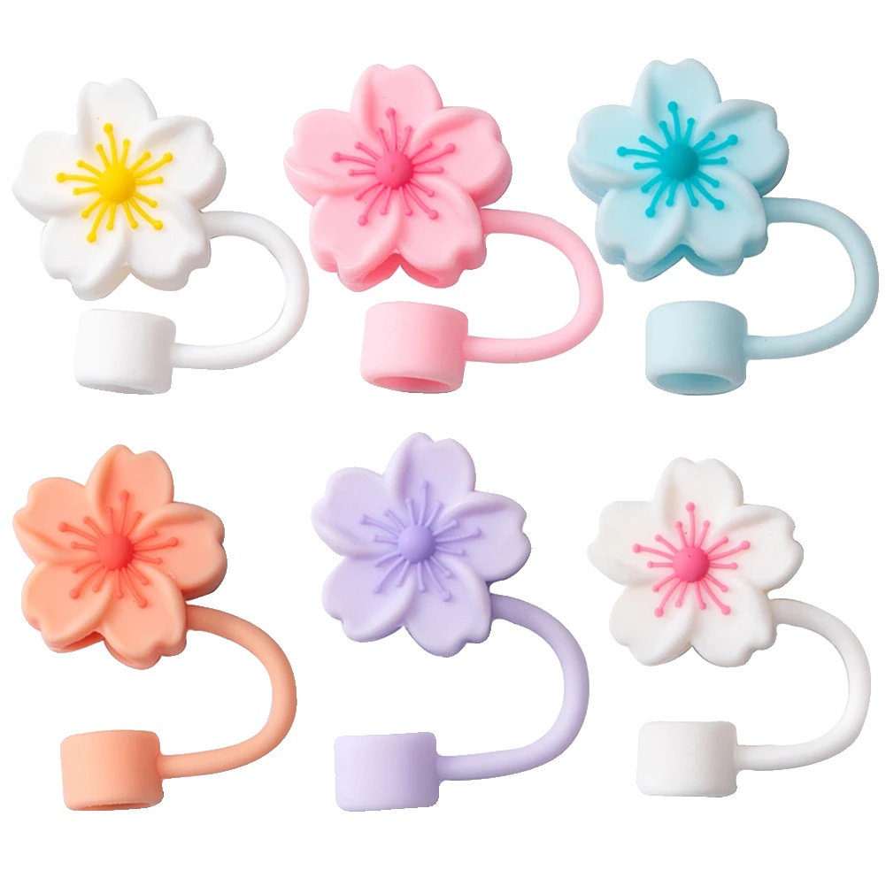Silikonstrohhalm-hülle, Lustige Tierdesigns, Umweltfreundlich Und Wiederverwendbar, 6pcs Set D