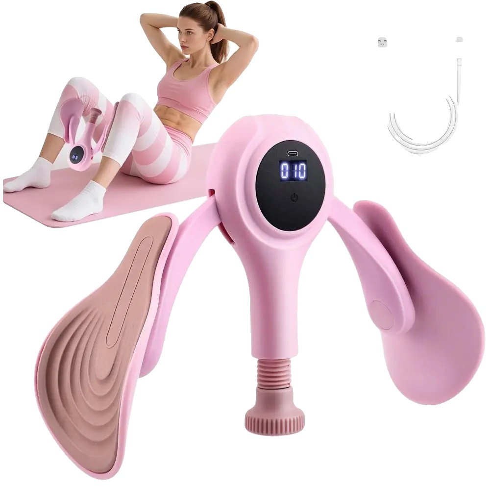Beckenboden-trainingsgerät, Vielseitiges Ganzkörper-workout, Kompaktes Design, Rosa