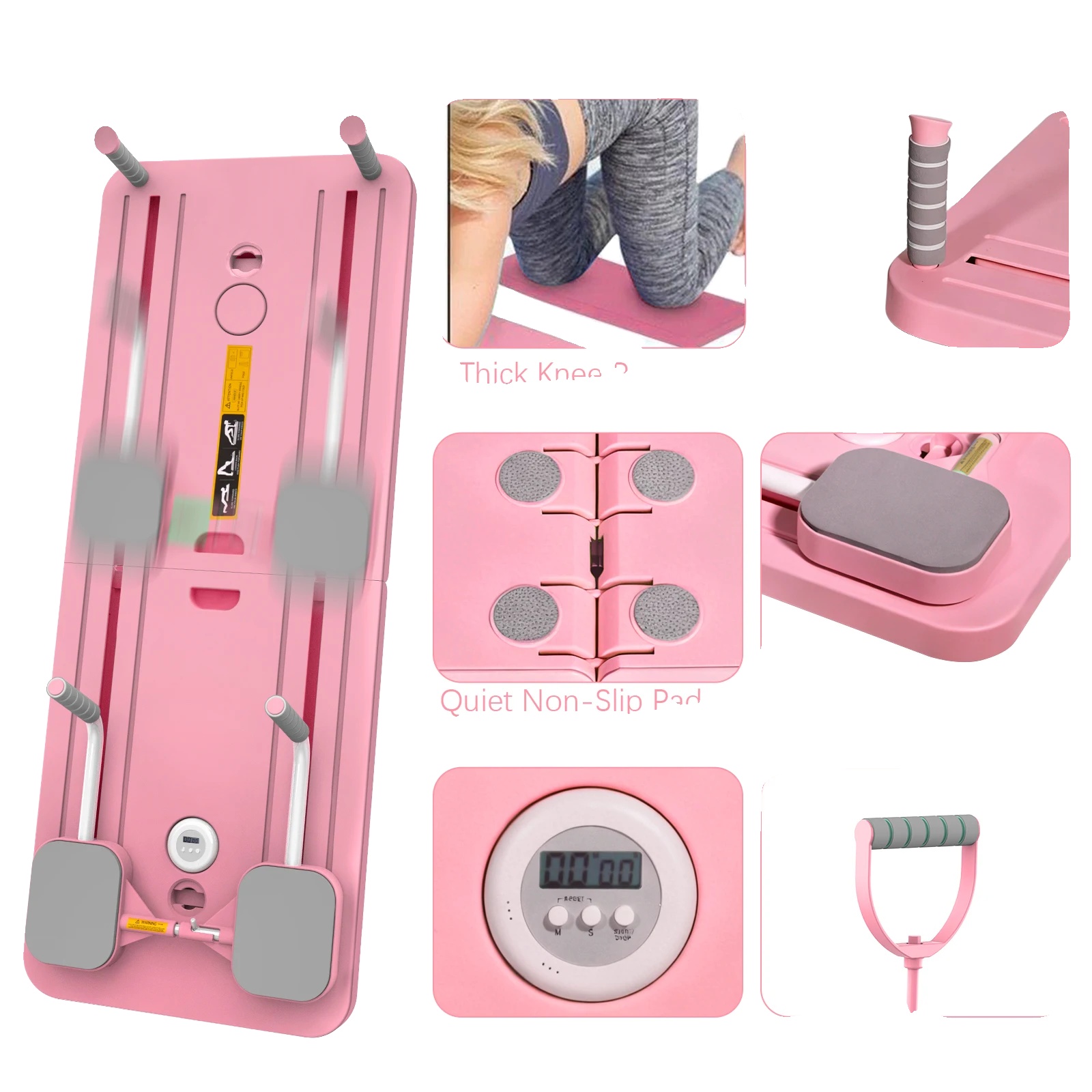 Fitnessgeräte, Automatisches Rückprall-design, Ganzkörperübung, Rosa