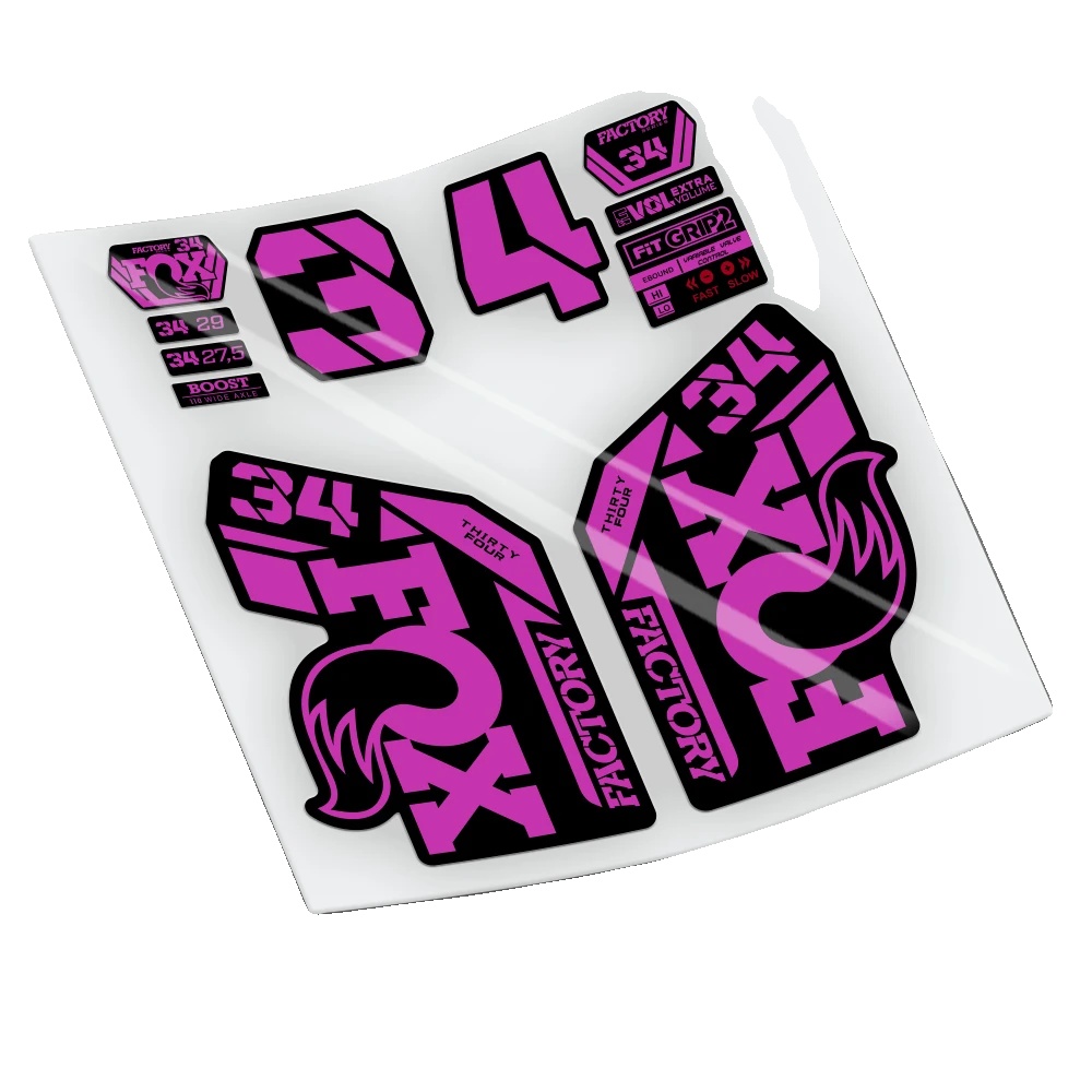 Fahrradaufkleber, Langlebiges Vinyl, Einfache Anwendung, Fuchsia