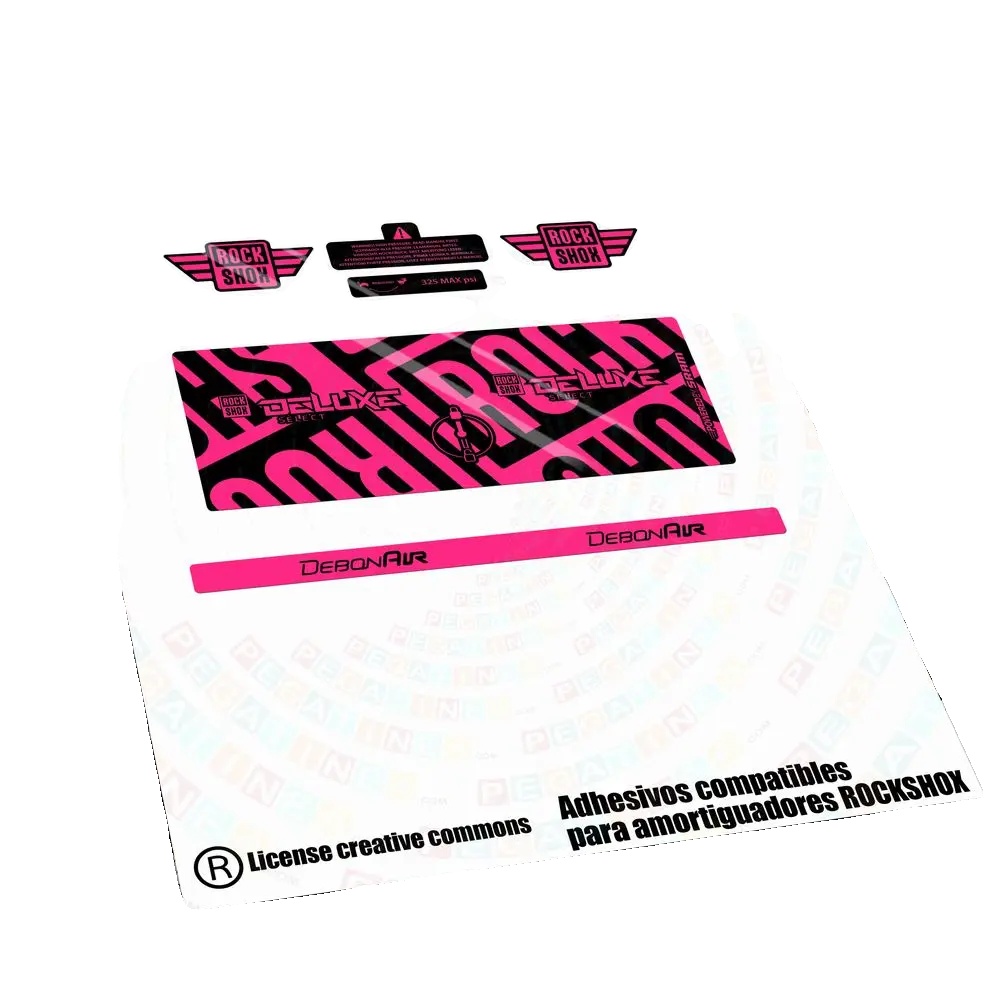 Stoßdämpfer-aufkleber, Langlebiges Vinyl, Anpassbare Farben, Pink Fluor