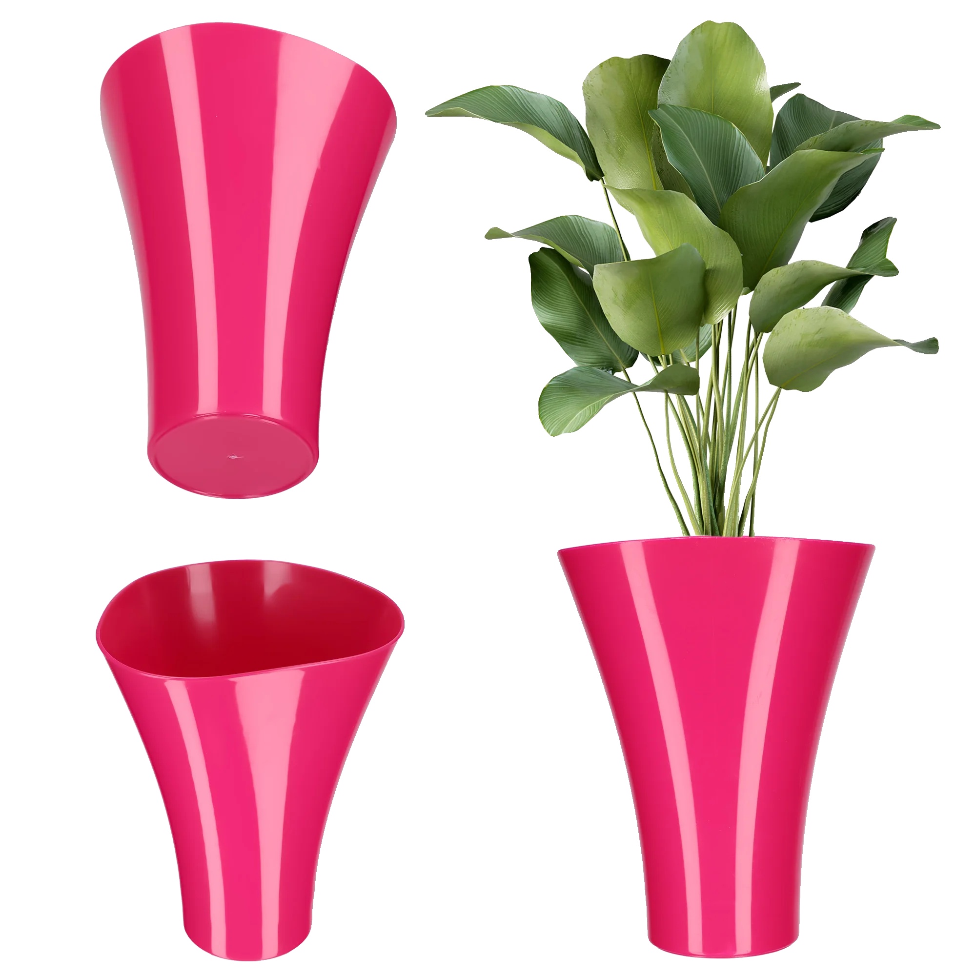 Blumentopfdeckel, Elegantes Design, Vielseitige Kompatibilität, Rosa, Mittel-b