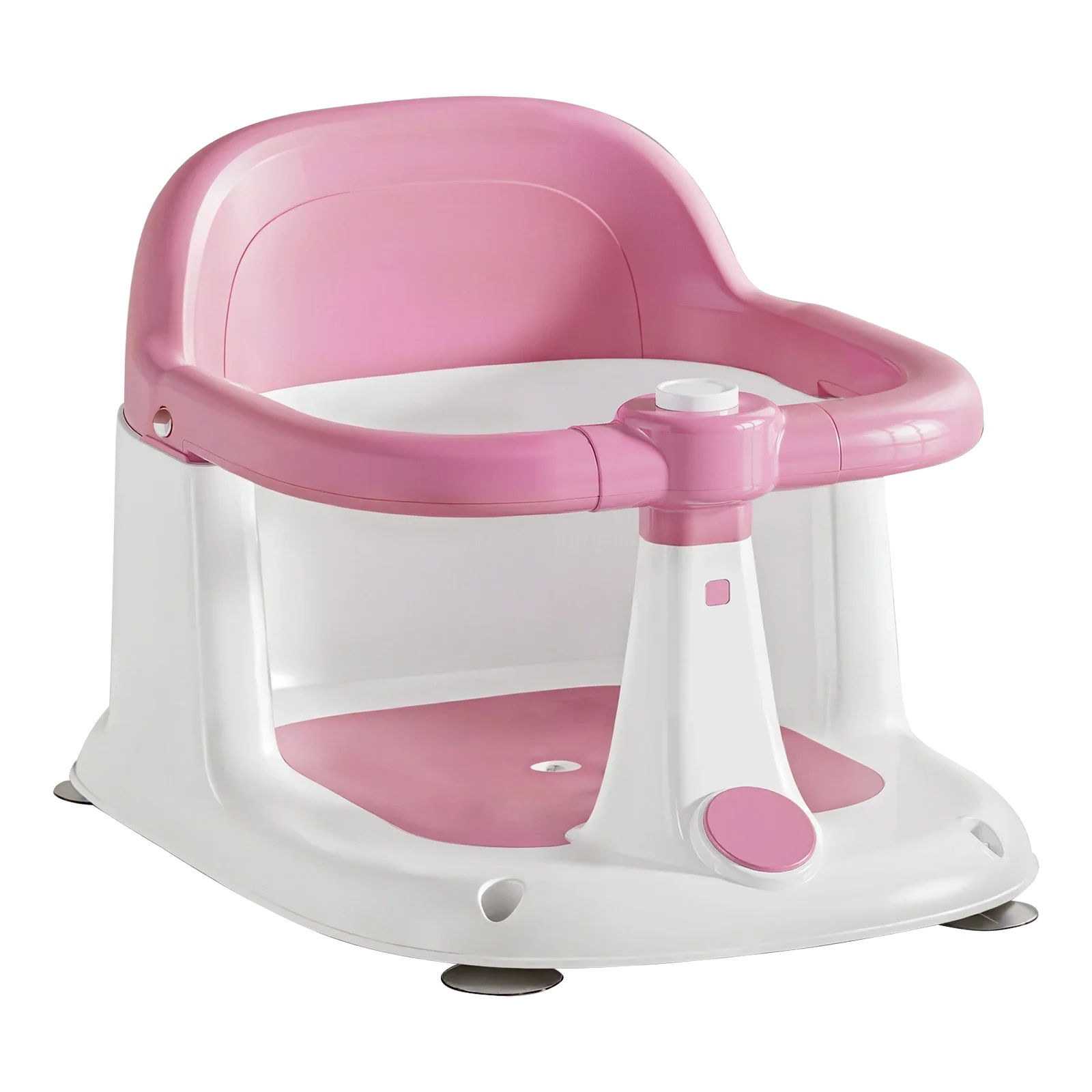 Babybadewannensitz, Rutschfestes Design, Sichere Saugnäpfe, Rosa
