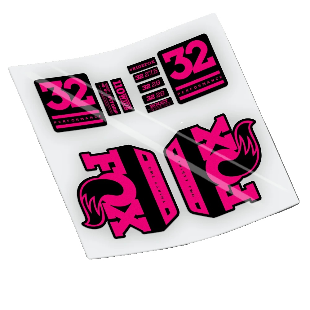 Aufkleber, Langlebiges Vinyl, Kompatibilität Mit Mountainbikes, Pink Fluor