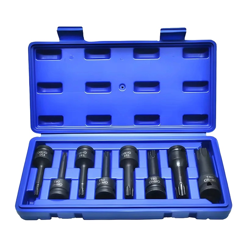Impact Torx Stecknuss-bit Set, 8 Teile, Langlebiger Legierungsstahl, Rose