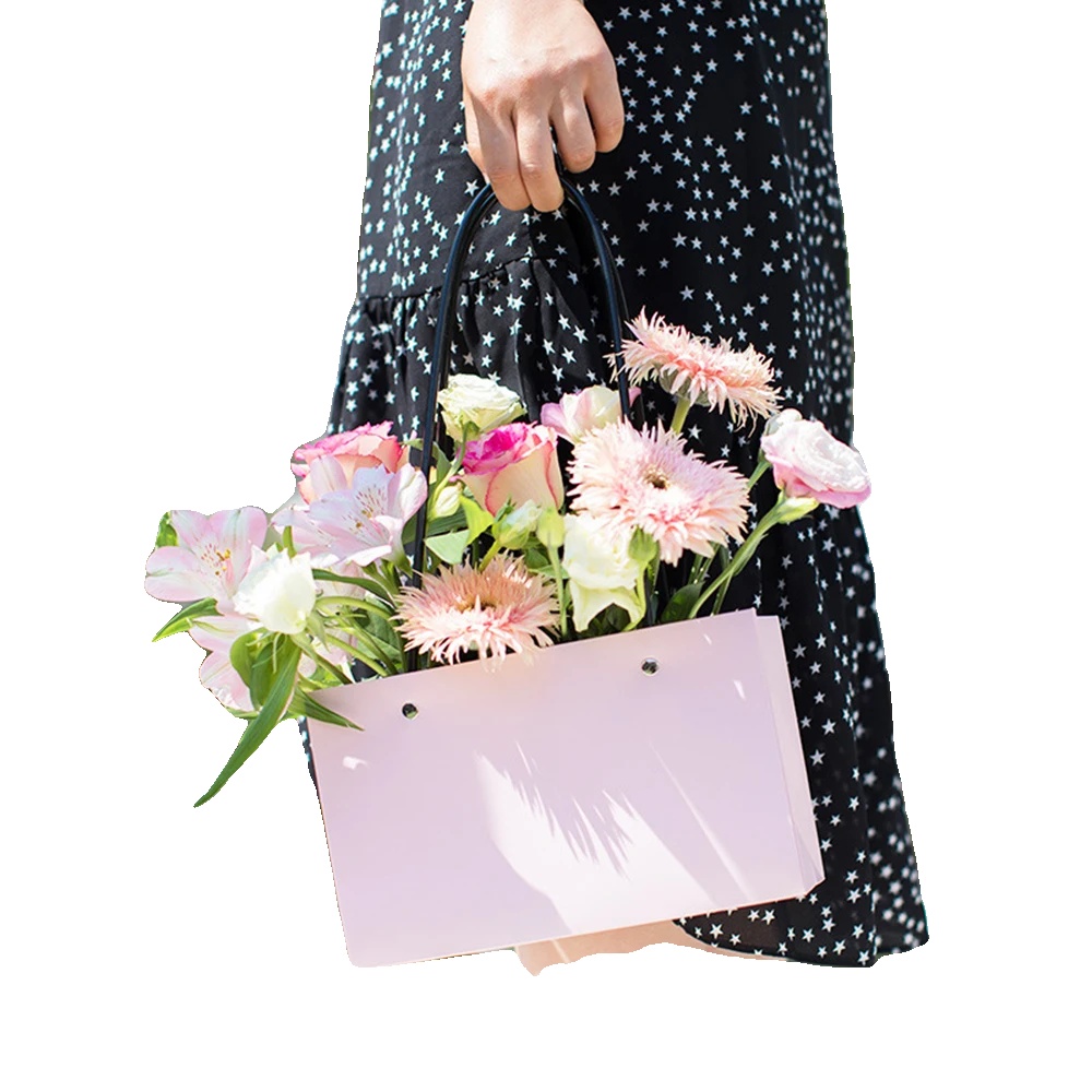 Blumenbox, Tragbares Design, Robuste Konstruktion, Rosa