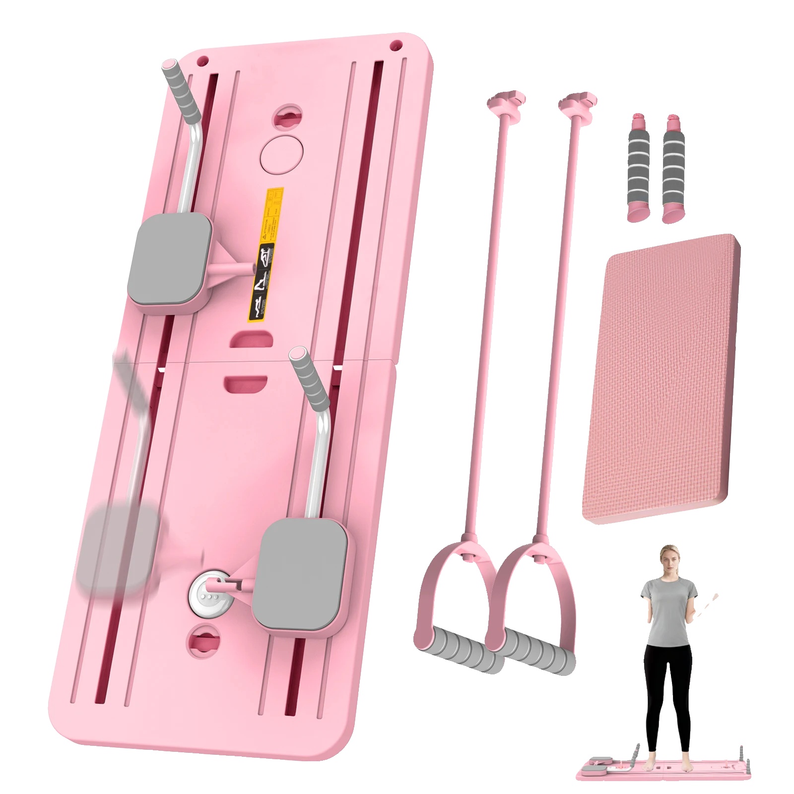 Fitness Board, Faltbares Design, Rutschfeste Oberfläche, Es-pink