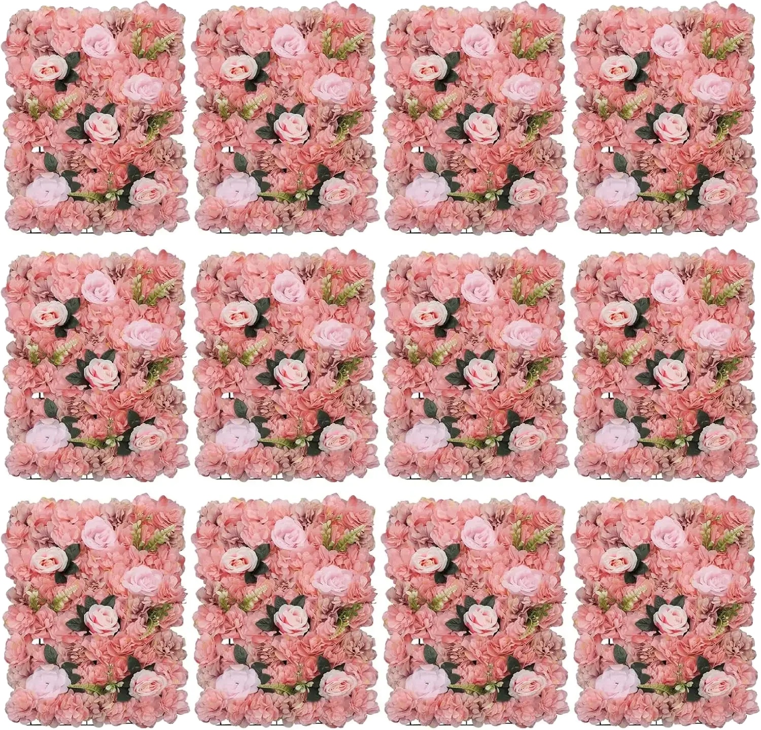 Blumenpaneele, Seidenstoff, Vielseitige Innendekoration, Rosa