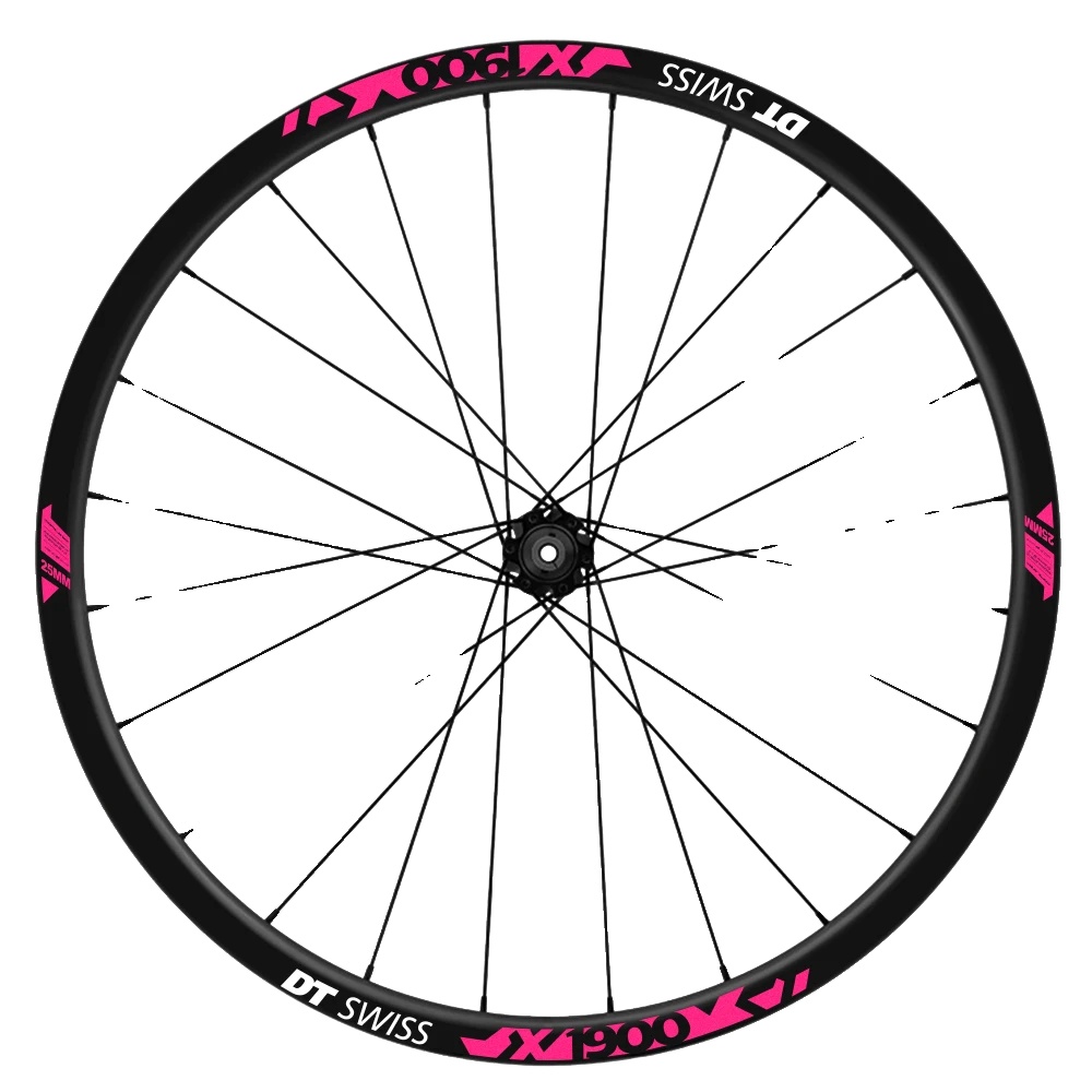 Radaufkleber, Anpassbar, Langlebiges Vinyl, Pink Fluor