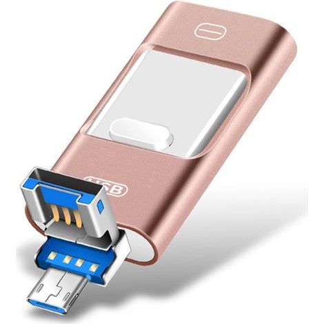4-in-1 Usb-stick Mit 128 Gb Speicher – Usb-c / Micro-usb / Usb-a – Schnelle Datenübertragung – Kompatibel Mit Ios, Android Und Pc