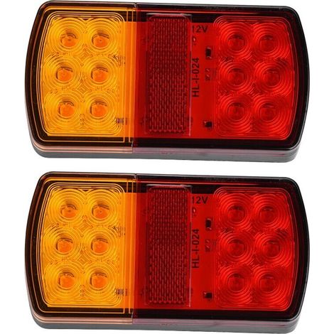 12-v-anhänger-rücklicht, 2 Stück, Led-lampen, 12-led-anzeige, Für U-boote, Von Debuns