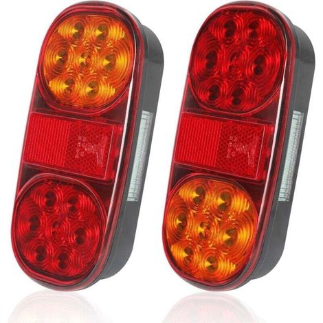 2 Stück Anhängerbeleuchtung, 12v Led-anhängerbeleuchtung – Bremslichter, Positionslichter, Blinker, Kennzeichenbeleuchtung, Reflektoren, Von Debuns