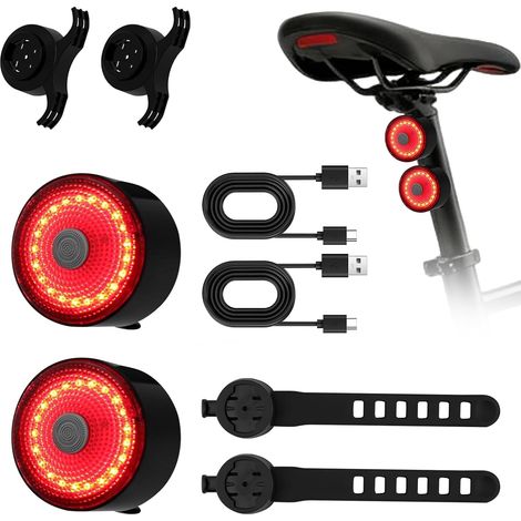 2-teiliges Fahrradrücklicht – Ultrahell (60 Lm) – Usb-c-aufladbar – 5 Modi – Wasserdicht – Sicherheit Beim Rennradfahren