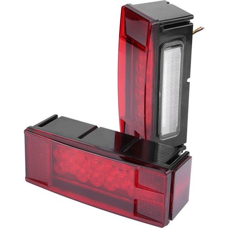 Debuns 12v Wasserdichtes Rotes Rechteckiges Led-rücklichtset, Über 80 Zoll, Für Autoanhänger