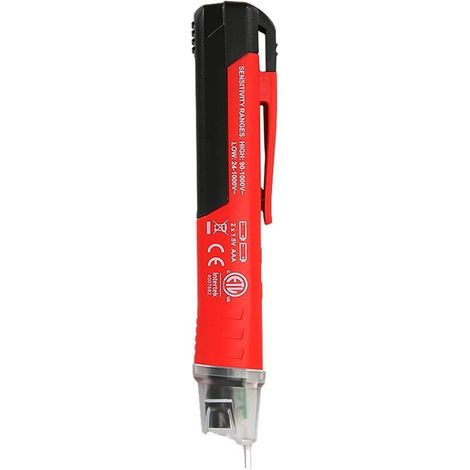 Debuns Ut12d Spannungsprüfer/detektor Mit Taschenlampe, 24 V – 1000 V Wechselstrom