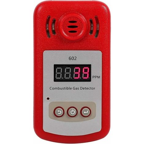 Gaswarngerät Für Brennbare Gase, Brenngasdetektor, 1pc 300-10000ppm Brennbarer Erdgas-methan-lecksucher Mit Schallalarm Und Lichtblitz,de Debuns