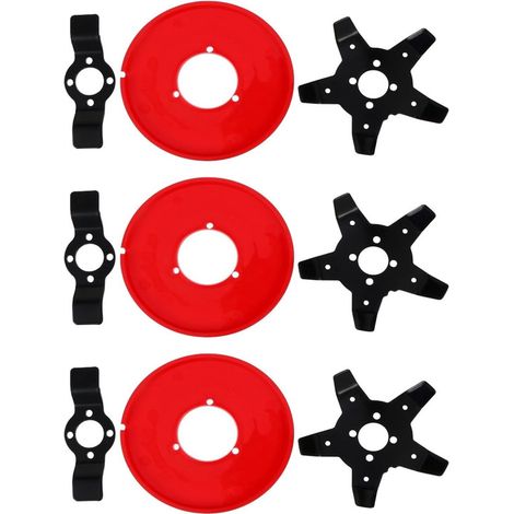 Geeignet Für 3 Freischneiderköpfe Mit 15 Cm (6 Zoll) Klingen, Multifunktionale Ersatzklinge Für Rasenmäher, Bürste Für Trimmer