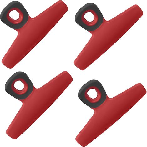 Große Und Stabile Beutelclips – Große Clips Zur Aufbewahrung Von Lebensmitteln – 4er-set – Rot