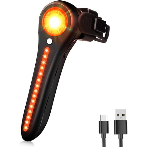 Intelligentes Rücklicht Für Fahrräder – Bremssensor – Usb-c – Ip64 – 5 Modi – Für Mountainbikes Und Rennräder