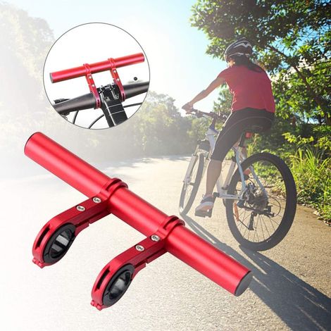 Lenkerverlängerung Für Fahrräder – 20 Cm, Aluminiumlegierung – Doppelte Montagehalterung – Verlängerungshalterung Für Beleuchtung Und Bordcomputer Von E-bikes/motorrädern