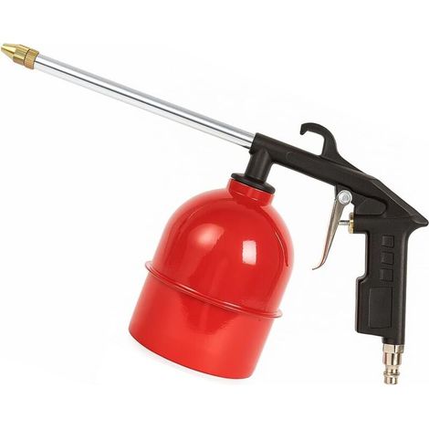 Pneumatische Motorreinigungspistole (mit Wasserflasche) – Zur Reinigung Von Motorräumen – 1 Set, Rot