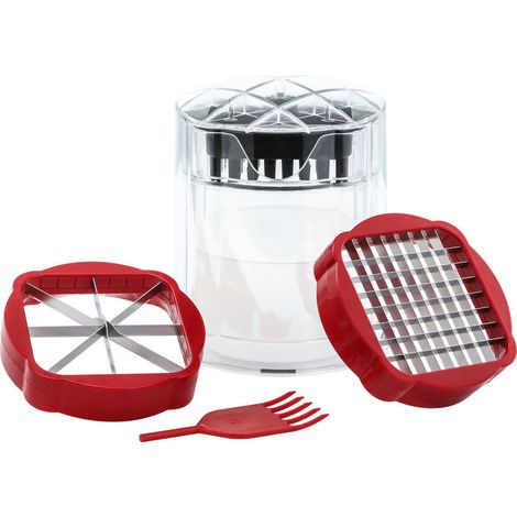 Pommes-schneider, Kartoffelschneider Mit 2 Klingen Und 1 Bürste, Pommes-schneider, Schnellschneider, Apfelentkerner, Gemüseschneider Für Gurken Und Karotten, Gemüseschneider, Leicht Zu Reinigen