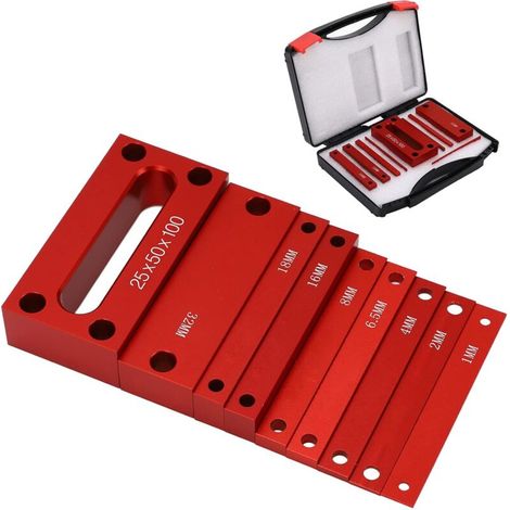Rosvola 9-teiliges Präzisions-aluminiumstangen-set Für Oberfräse Und Tischkreissäge, Holzbearbeitungszubehör, Stangen Mit Lasergravierten Größenmarkierungen