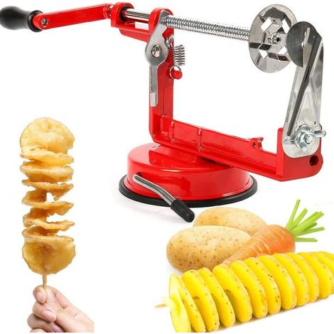 Rosvola Spiral-kartoffelschneider, Pommes-frites-schneider Aus Edelstahl, Kartoffelschäler, Obstentkerner, Rührschneider, Kartoffelchips-maschine, Tornado-chips-maschine