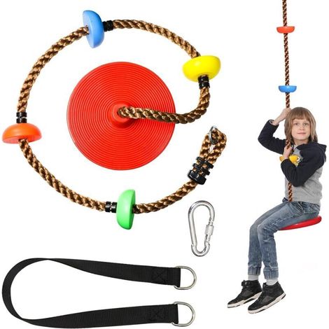 Schaukel Für Kinder Und Erwachsene Bis 120 Kg – Kinderschaukel Mit Spielplattform – Gartenschaukel – 2 M Lang, Von Debuns