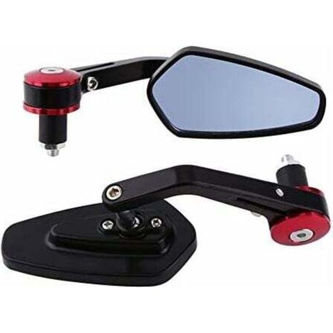 Spiegel – Universelle 7/8"-aluminium-motorrad-rückspiegel Für Lenkerenden (rot), Von Debuns
