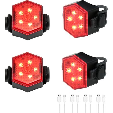 Stuks Led-sicherheitsleuchten Zum Anclipsen – Für Läufer, Radfahrer Und Hunde – Gut Sichtbares Blitzlicht – Ideal Zum Spazierengehen, Joggen Und Radfahren Bei Nacht