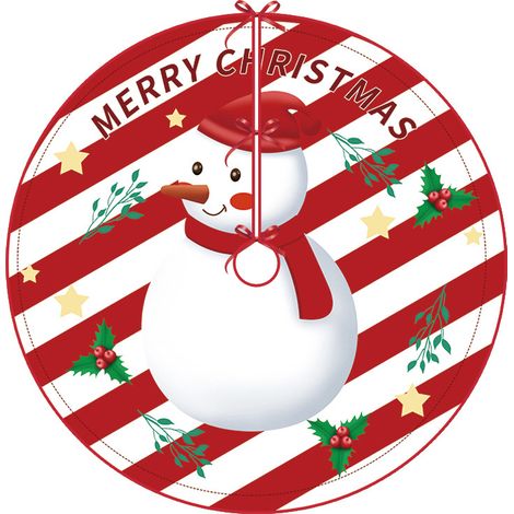 Weihnachtsbaumdecke – 90 Cm Weihnachtsteppich – Weihnachtsbaummatte – Weihnachtsdekoration – Weihnachtsbaumdecke – Weihnachtsteppich – Weihnachtsschneemann