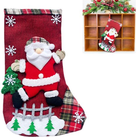 Weihnachtsstrumpfboden – 1 Stück, Rot, Trauriges Weihnachtsgeschenk, Geeignet Für Süßigkeiten, Kleine Geschenke, Schokolade, Spielzeug Und Ähnliche Artikel