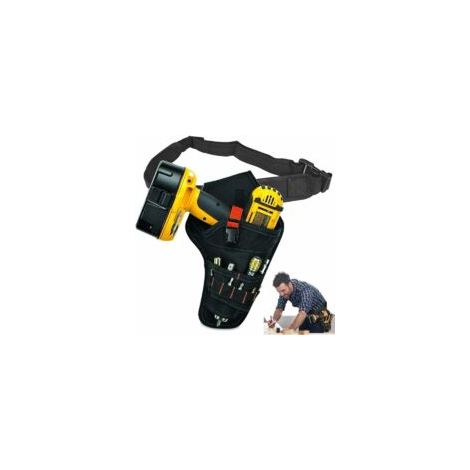 Werkzeugtasche Mit Gürtel, Bohrertasche, Werkzeugtasche Mit Verstellbarem Werkzeuggürtel Für Elektriker, Schreiner, Techniker, Familie (rot)