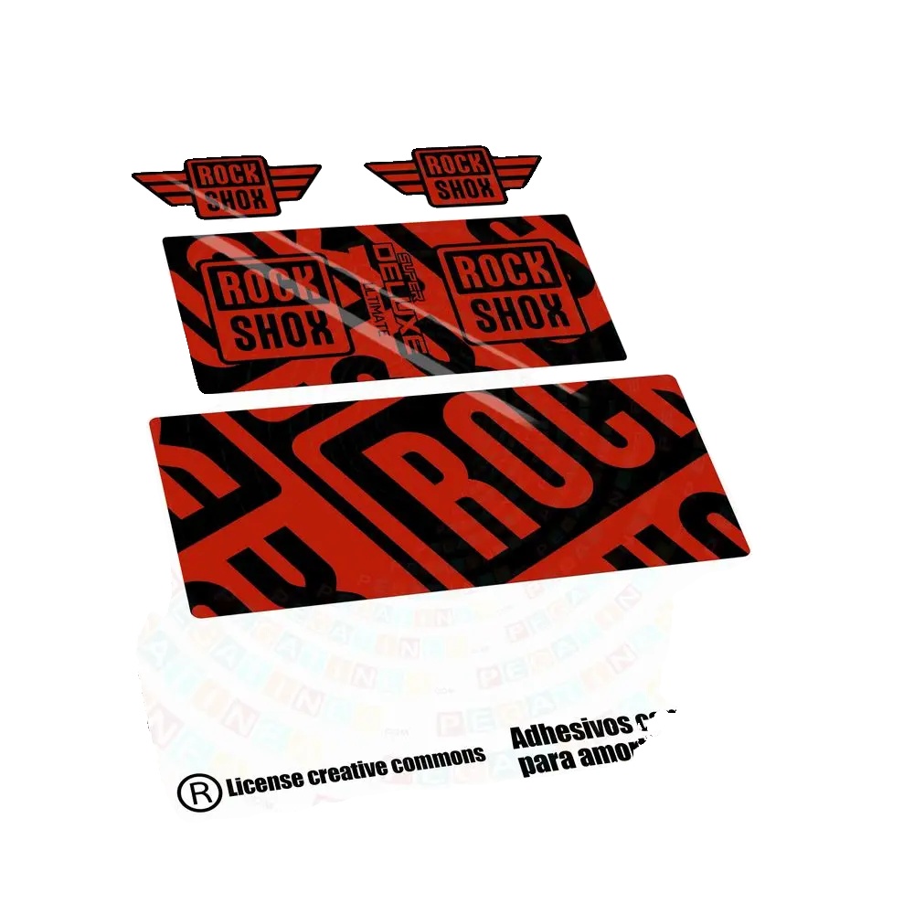 Aufkleber, Hochwertiges Material, Anpassbare Designs, Rot 032
