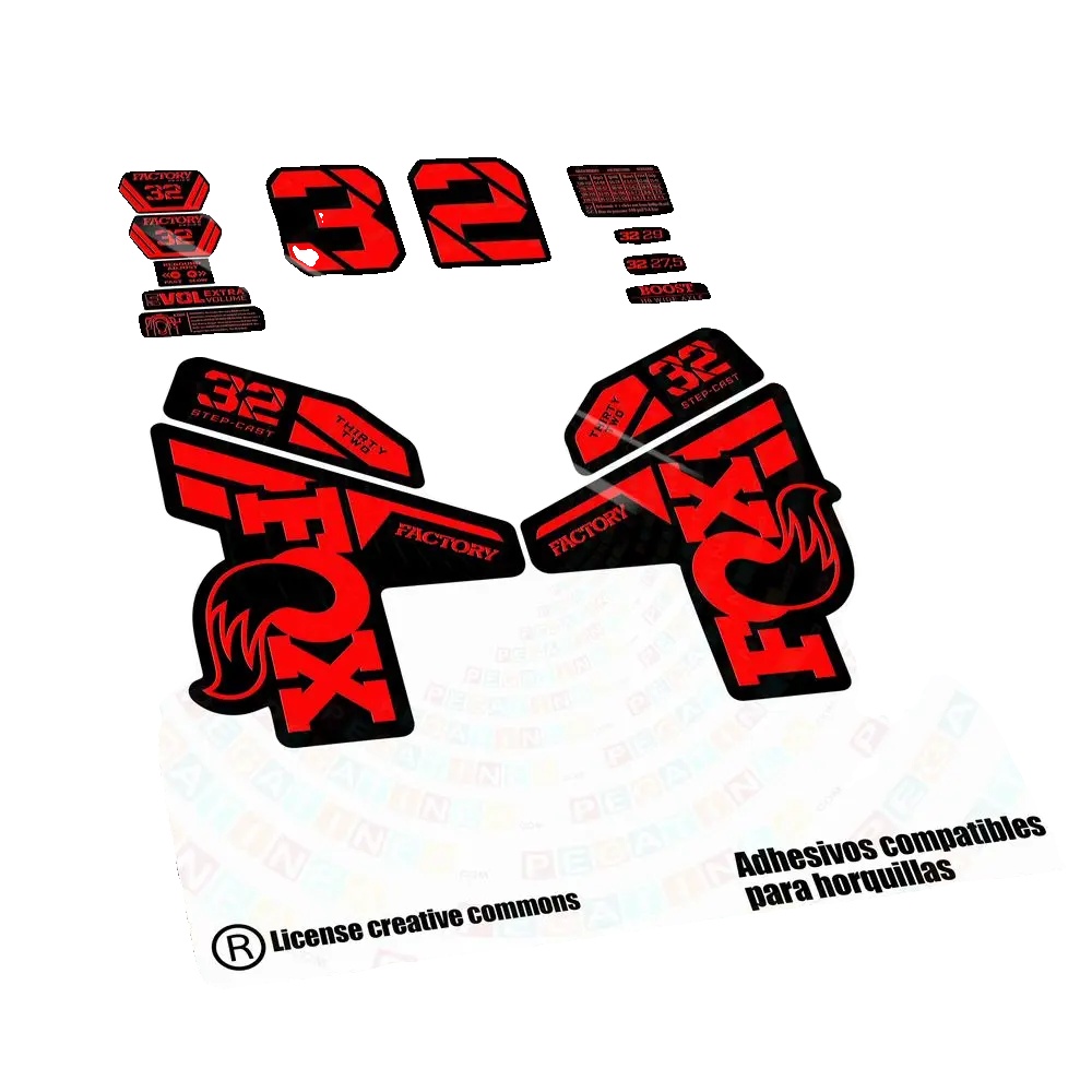 Aufkleber Für Fahrräder, Hochwertiges Vinyl, Anpassbare Optionen, Rotes Fluor