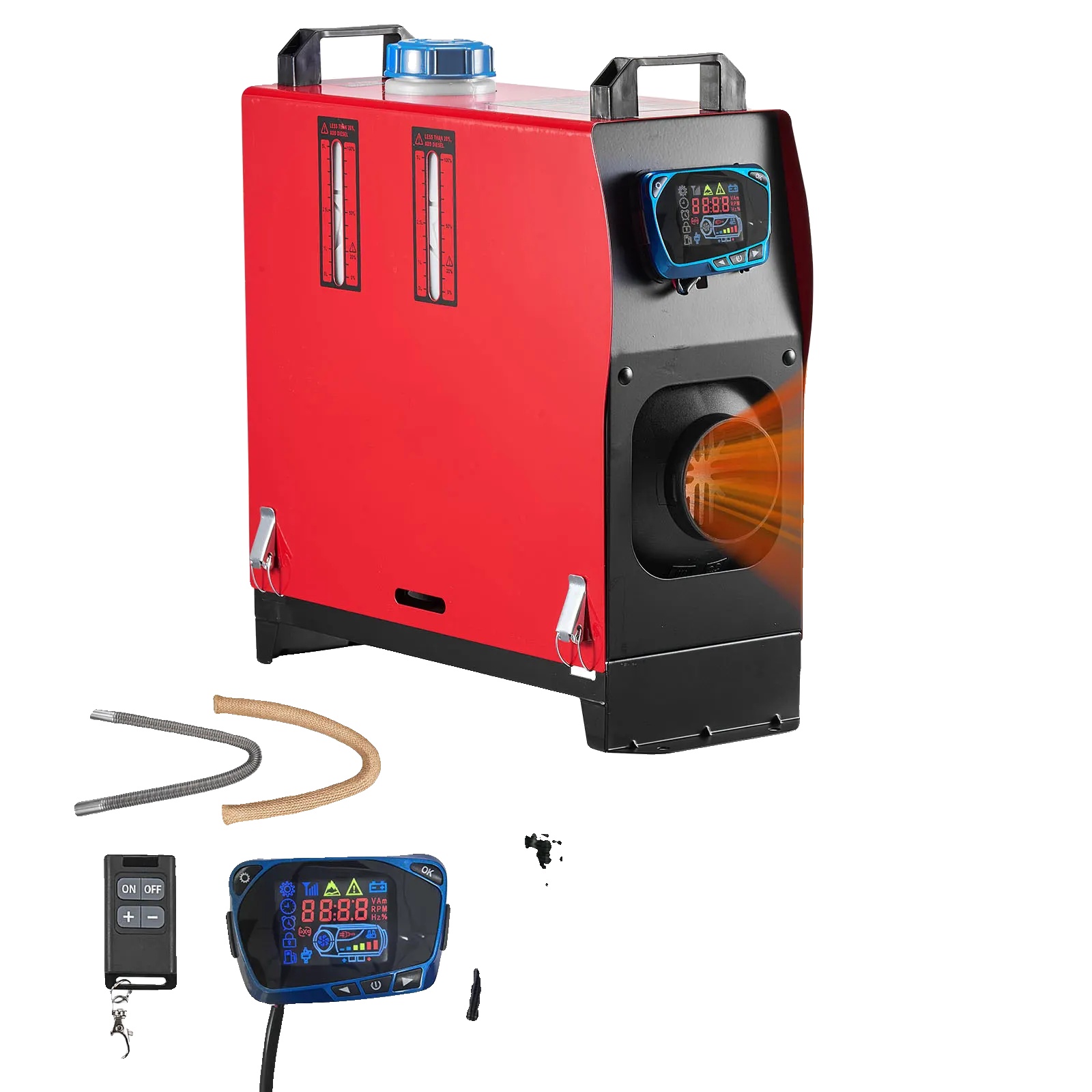 Diesel-luftheizung, Fernbedienung, Effiziente Heizung, 8kw Rot