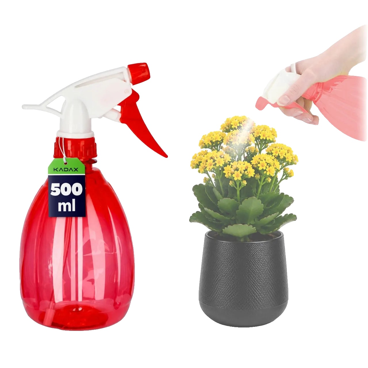 Manueller Sprüher, 500 Ml Kapazität, Kunststoffmaterial, Verstellbare Sprühdüse, 10 Cm Durchmesser, 25 Cm Höhe
