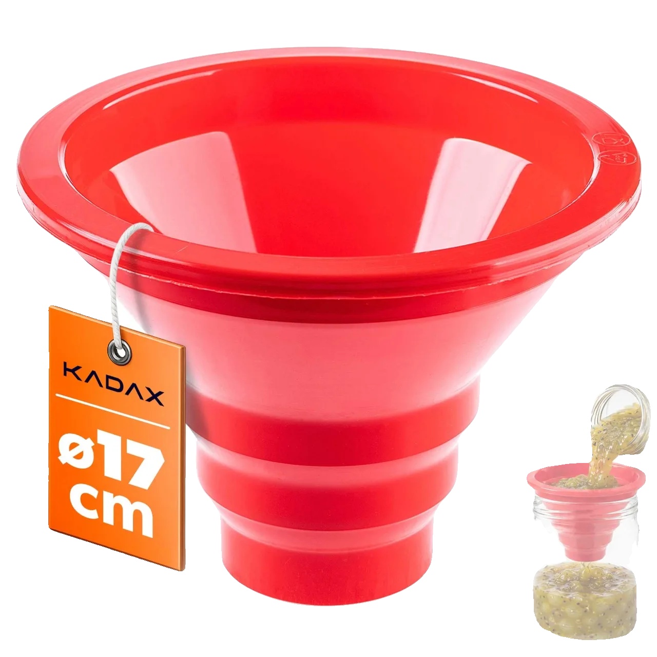 Trichter, Polypropylen, Durchmesser 12,5 Cm, Kompatibel Mit Verschiedenen Glasgrößen, Spülmaschinenfest, Für Den Lebensmittelkontakt Geeignet
