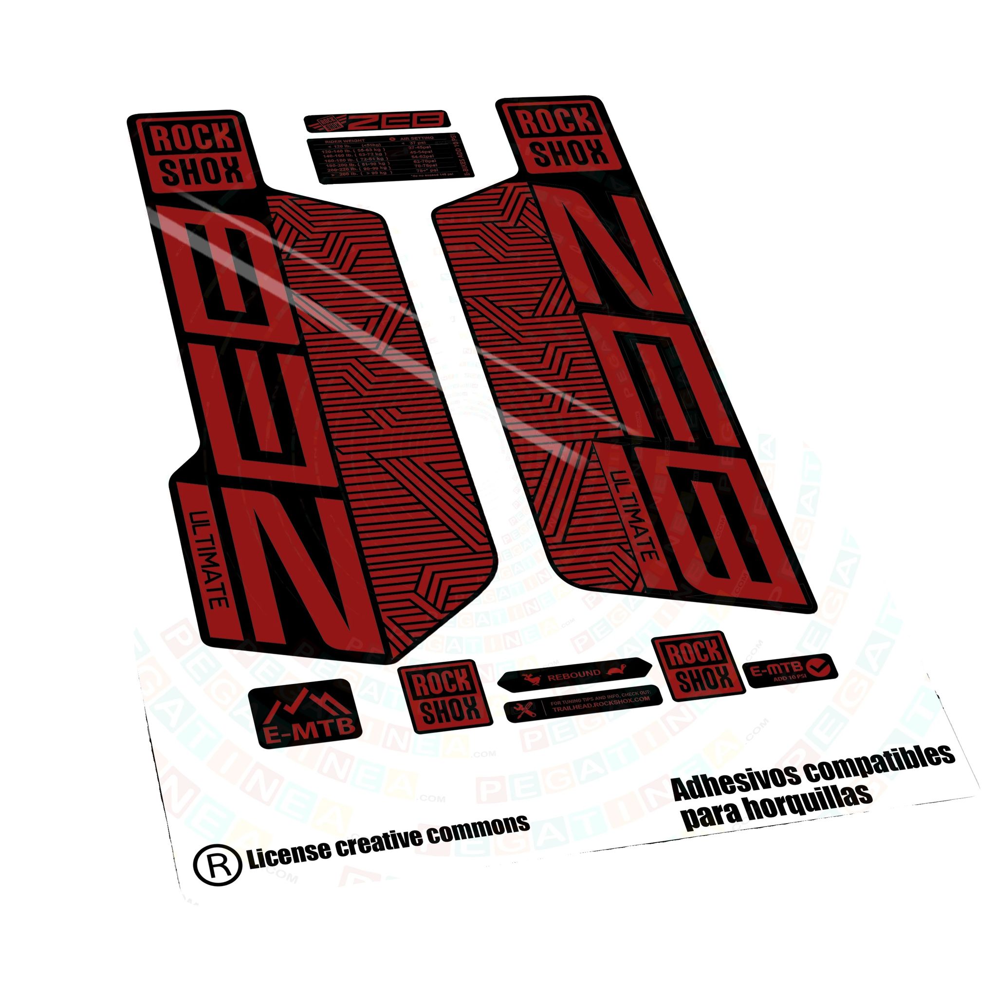 Aufkleber, Hochwertiger Druck, Anpassbare Farben, Rot 031