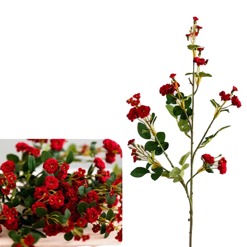 Rosen Dekoration, Künstliche Seide, Für Den Innenbereich, Rot